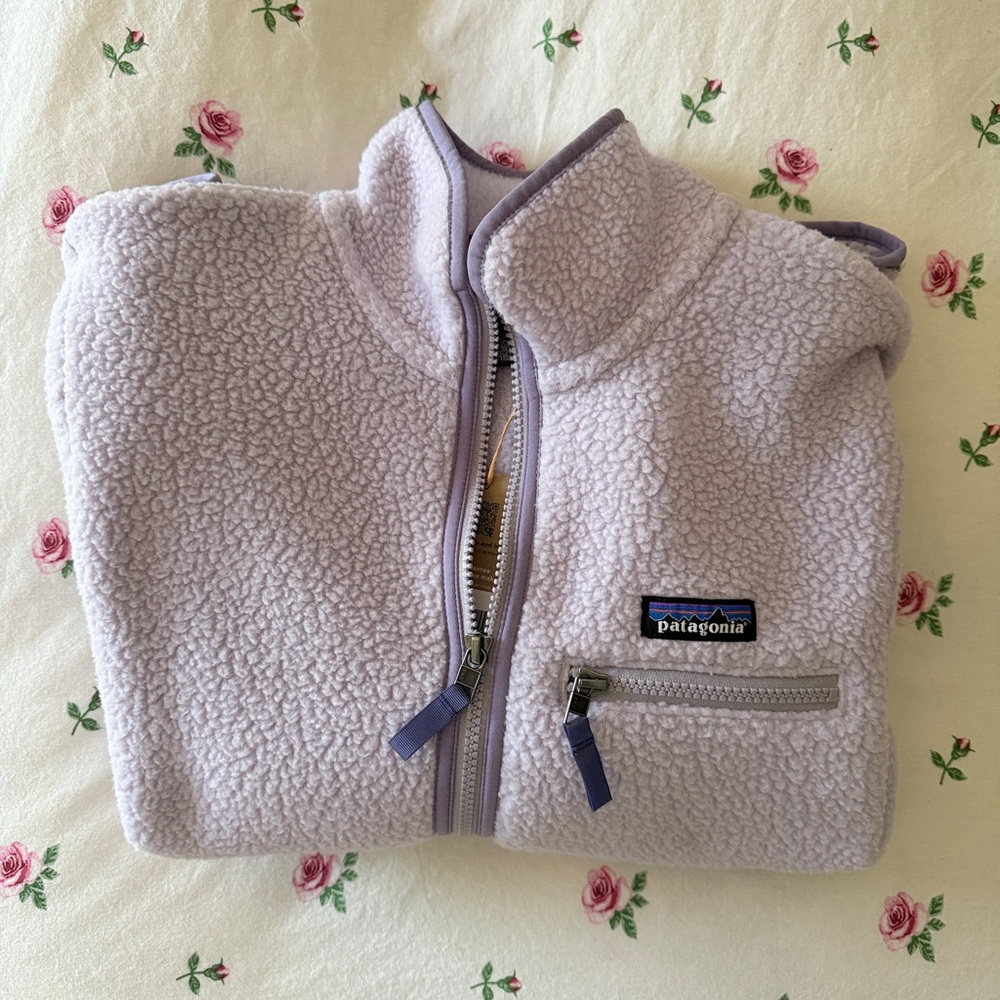 Patagonia Light Purple Fleece Pullover